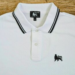 Tričko Polo Lion of Judah - bílo/černé