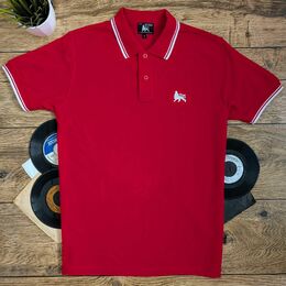 Tričko Polo Lion of Judah - Červeno/bílé