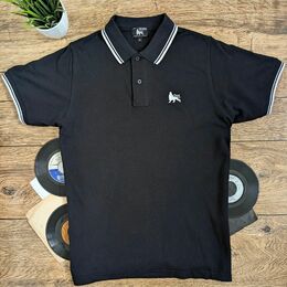 Tričko Polo Lion of Judah - černés bílými detaily