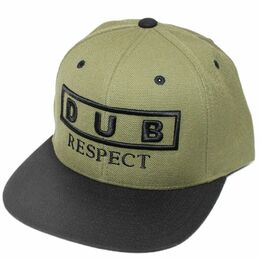 Snapback - DUB Respect - olivová/černá