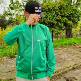 Zelená sportovní mikina - oldschool/Lion of Judah