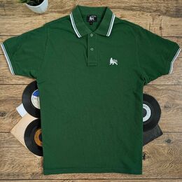 Tričko Polo Lion of Judah - Zeleno/bílé